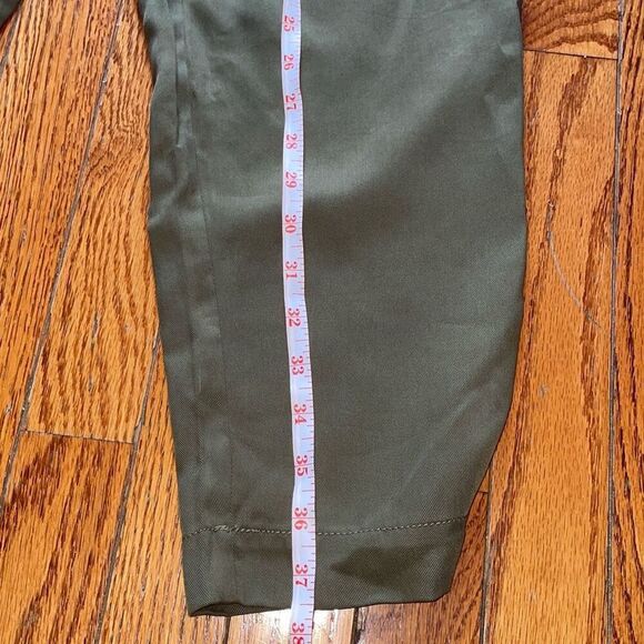Loft olive green soft pleated draped slacks casual pants new with tags size 6 - Picture 13 of 14